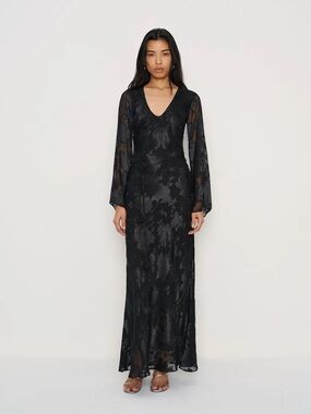 REFORMATION Vivia Dress in Noir M